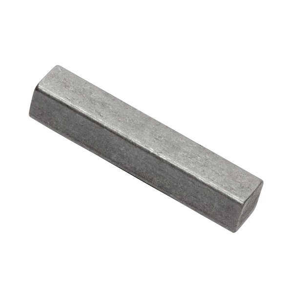 Undersized Machine Key, Square End, Carbon Steel, plain, 5 in L, 3/8 in Sq